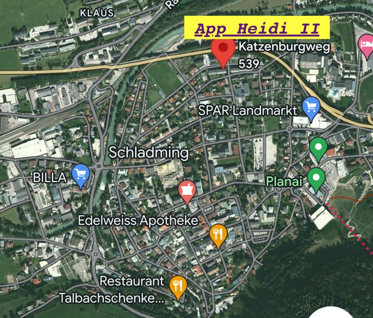 Appartement Heidi II Katzenburgweg 539/2 Schladming Stadtplan Schladming